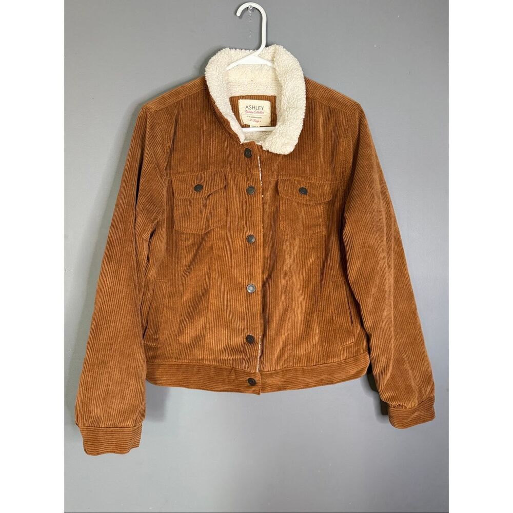 Ashely Sunrise Collection 26 International Brown Corduroy Lined Jacket XL - Picture 1 of 6
